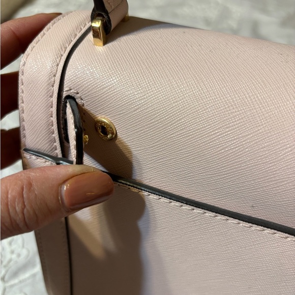 Michael Kors Like New Pink Dillon Studded Messenger Bag. - Picture 9 of 10